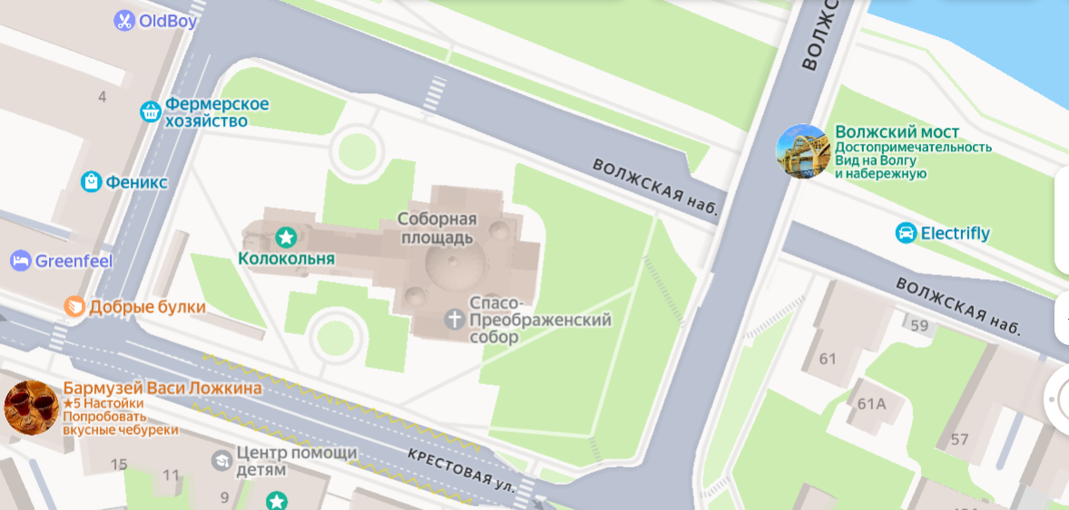 Карта маршрутов Рыбинска